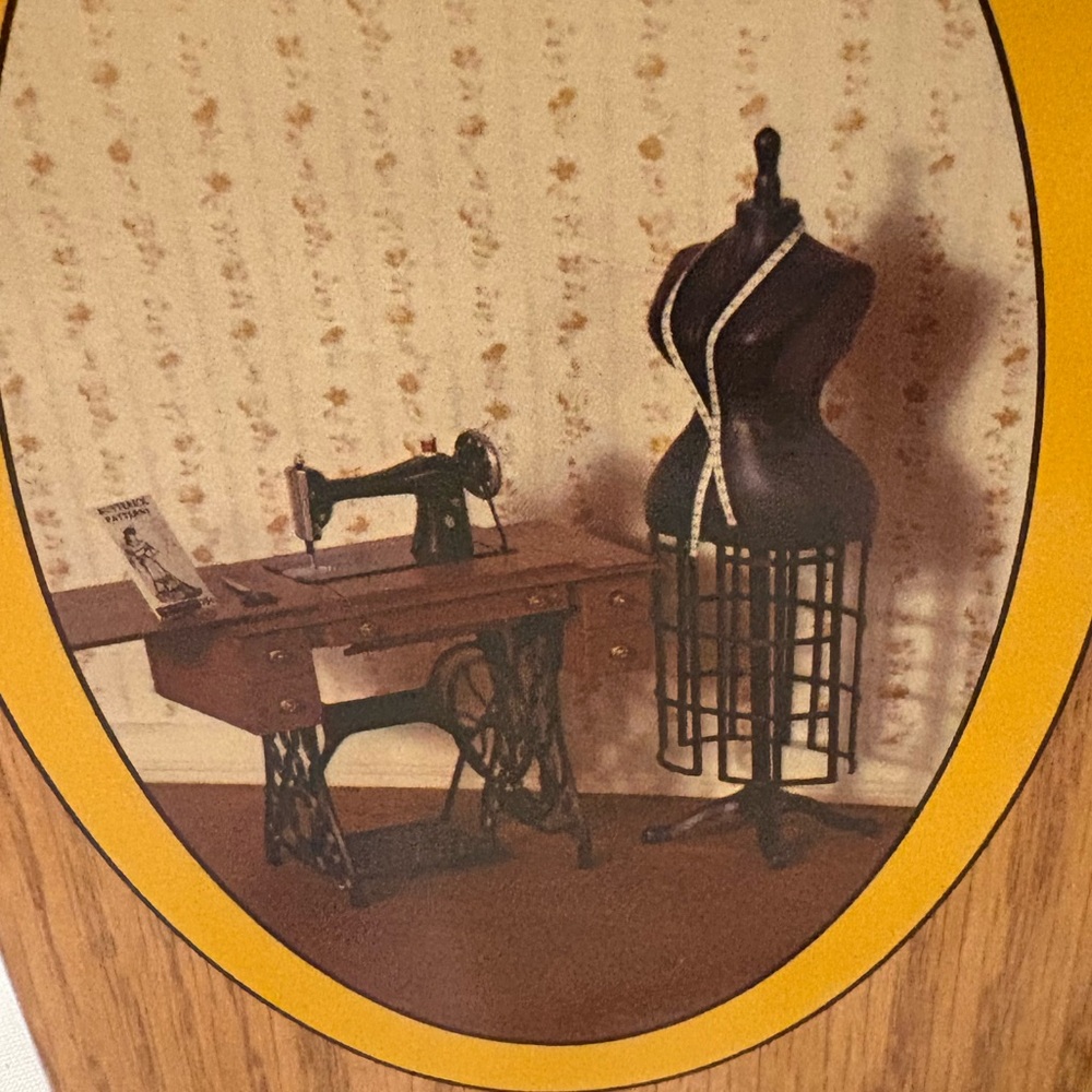 Dollhouse Miniature Chrysnbon Treadle Sewing Machine & Dress Form Kit 1:12 scale